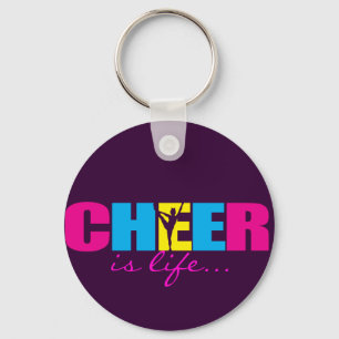 Porte-clés Pourpre Cheerleading personnalisé d'acclamation
