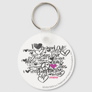 Porte-clés Pourpre de graffiti