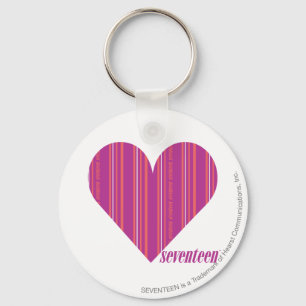 Porte-clés Pourpre mince 4 de rayures