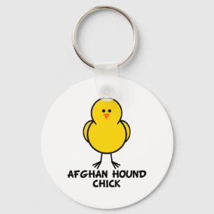 Porte-clés Poussin de lévrier afghan