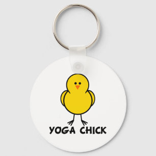 Porte-clés Poussin de yoga