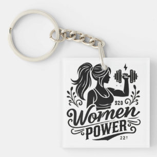 Porte-clés Pouvoir des femmes Porte - clés acrylique