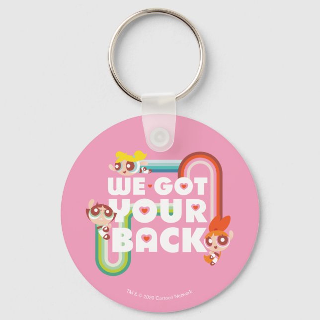 Porte-clés Powerpuff Girls : Nous Avons Ton Dos (Recto)
