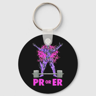 Porte-clés Pr Ou Er Poids Bodybuilding Fitness Gym Wo