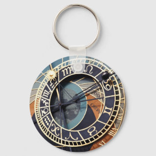 Porte-clés prague astronomical clock keychain