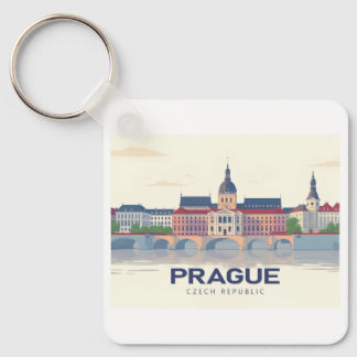 Porte-clés Prague République tchèque Pastel Travel