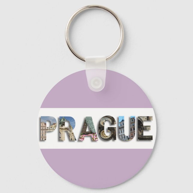 Porte-clés Prague République tchèque Photos de Voyage (Recto)
