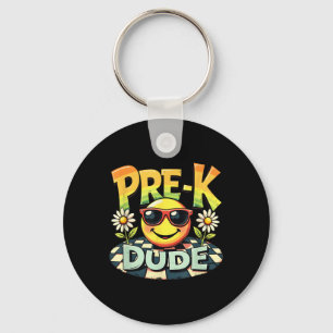 Porte-clés Pré-K Dude Drôle Retour À L'École Premier Jour De 