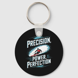 Porte-clés Précision Puissance Perfection Ski alpin 