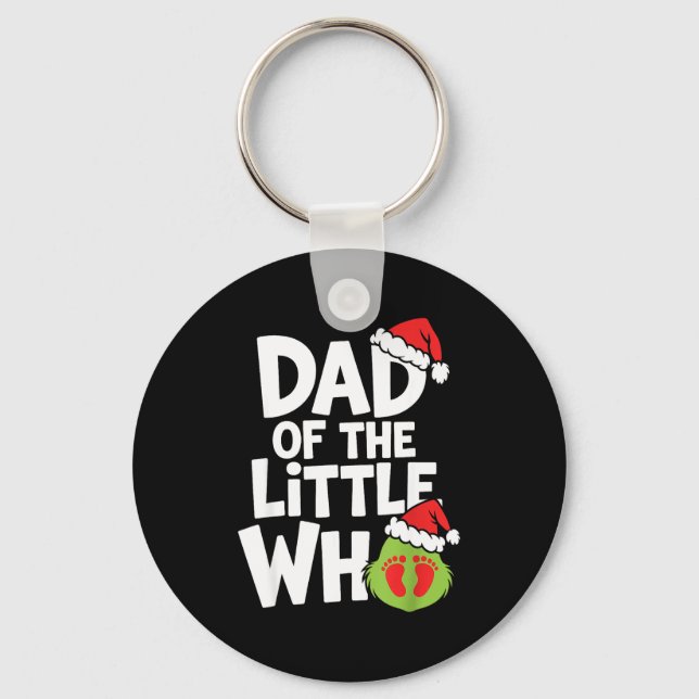 Porte-clés Pregnancy Announcemen Dad Of The Little Who  (Recto)