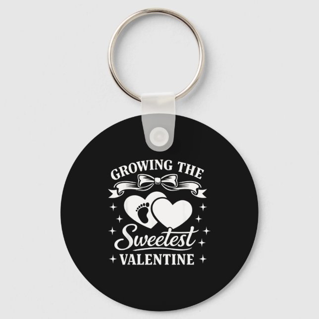 Porte-clés Pregnancy Announcement Growing The Sweetest Valent (Recto)