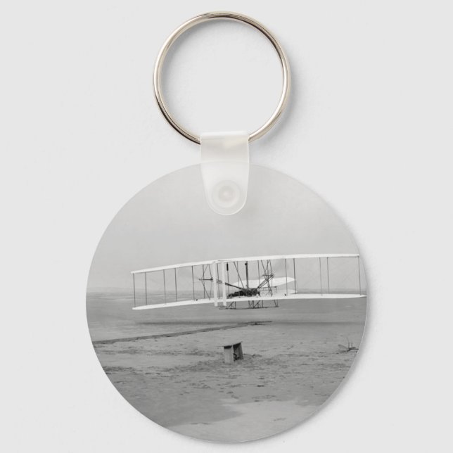Porte-clés Premier vol réussi de la circulaire Wright (Recto)