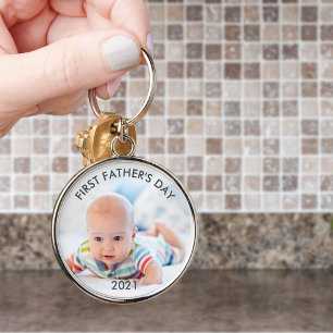 Porte-clés Première Fête des pères personnalisée Année papa e