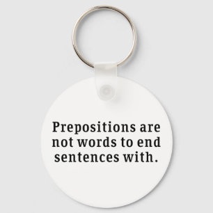 Porte-clés Prepositions