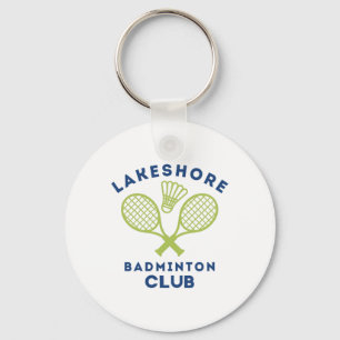 Porte-clés Preppy Lakeshore Badminton Club Cute Graphic