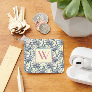 Porte-clés Preppy Parisian Toile Monogram