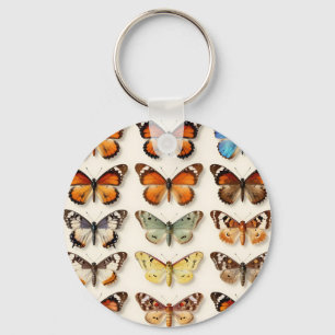 Porte-clés Présentation en grille de la collection de papillo