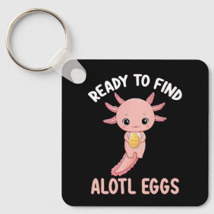 Porte-clés Prêt à trouver des œufs d'Alotl Pâques Axolotl