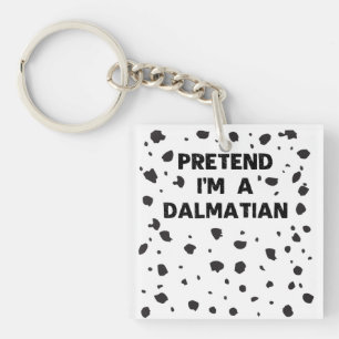 Porte-clés Prétendre que je suis un costume dalmate drôle Hal