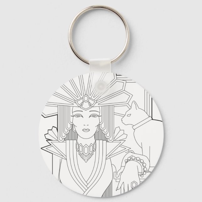 Porte-clés Prêtesse Deco (Recto)