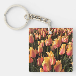 Porte-clés Pretty Pink et Yellow Tulips