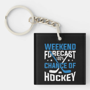 Porte-clés Prévisions de fin de semaine 100 % Hockey