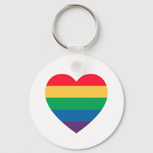 Porte-clés Pride Rainbow Heart Keychain