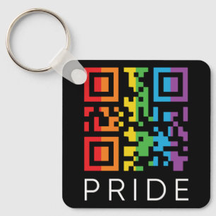 Porte-clés Pride Rainbow QR Code LGBTQIA+