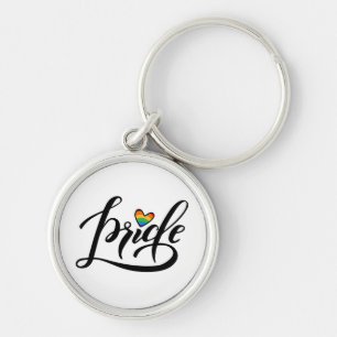 Porte-clés Pride Script Heart
