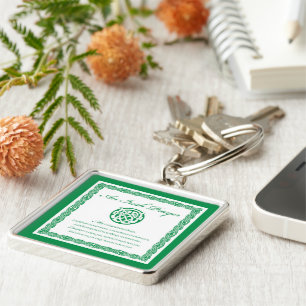 Porte-clés Prière celtique Saint Patrick's Day