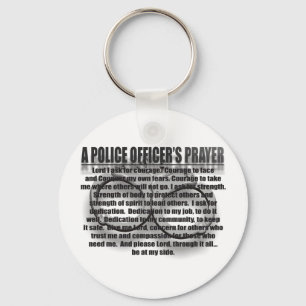 PORTE-CLÉS PRIÈRE D'UN POLICIER