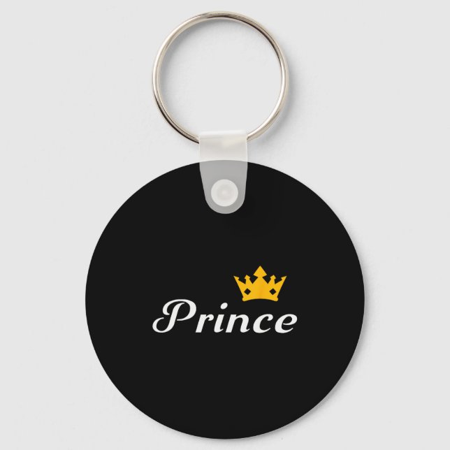 Porte-clés Prince Boys Men Family Matching Valentines Day  (Recto)