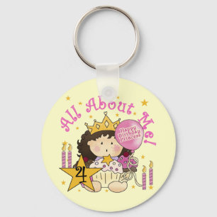 Porte-clés Princess All About Me 4th Birthday Tshirts