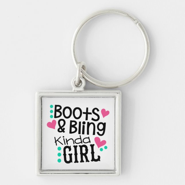 Porte-clés Princess Cowgirl Bling Country Western Horse Lover (Devant)