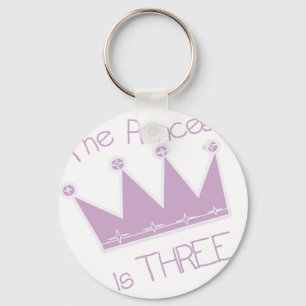 Porte-clés Princess Crown 3e Anniversaire Tshirts et cadeaux