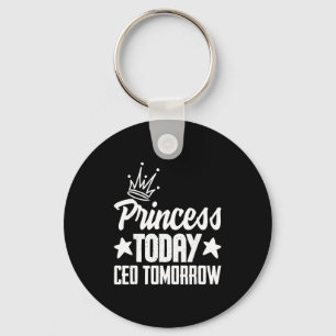 Porte-clés Princesse aujourd'hui PDG demain fille boss stimul