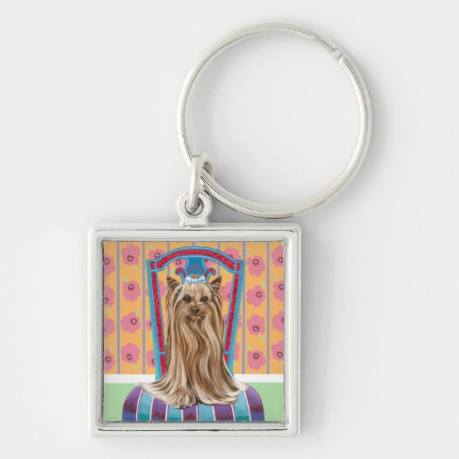 Porte-clés Princesse de la Couronne Yorkie (Devant)