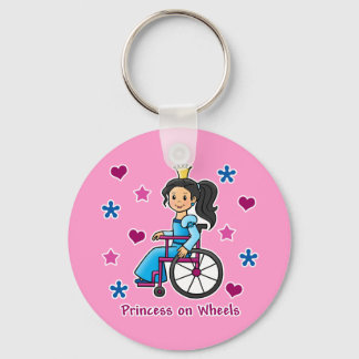 Porte-clés Princesse en fauteuil roulant