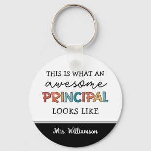 Porte-clés Principal principal personnalisé Funny Principal