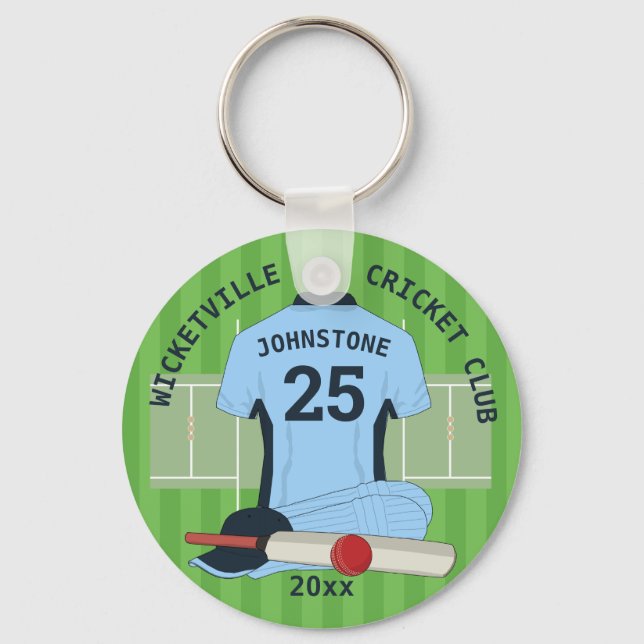 Porte-clés Prix de l'équipe du club de cricket (Recto)