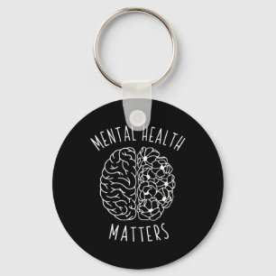 Porte-clés Problème de santé Cerveau humain Graphique Esprit 