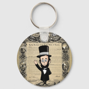 Porte-clés Proclamation sur l'émancipation et l'honneur Abe L