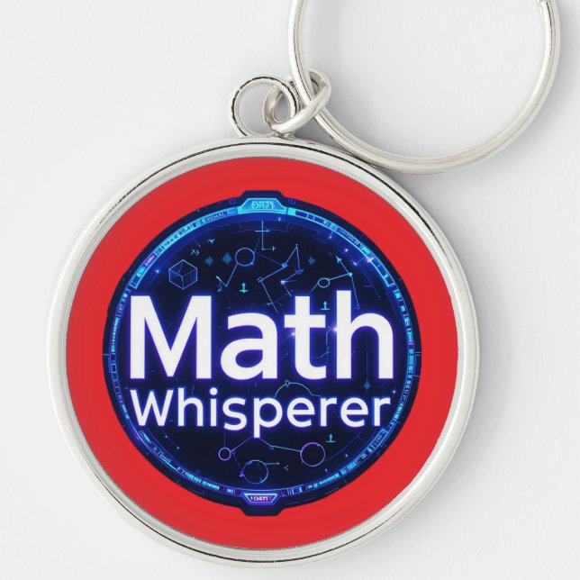 Porte-clés Prof de maths chuchoteur de maths (Devant)