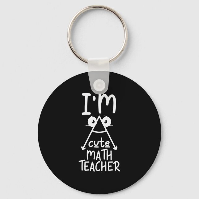 Porte-clés Prof de maths je suis prof de maths (Recto)