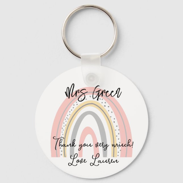 Porte-clés Professeur à l'école Rainbow (Recto)