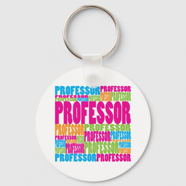 Porte-clés Professeur coloré (Recto)