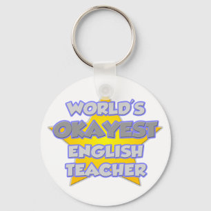 Porte-clés Professeur d'anglais World's Okayest .. Plaisanter