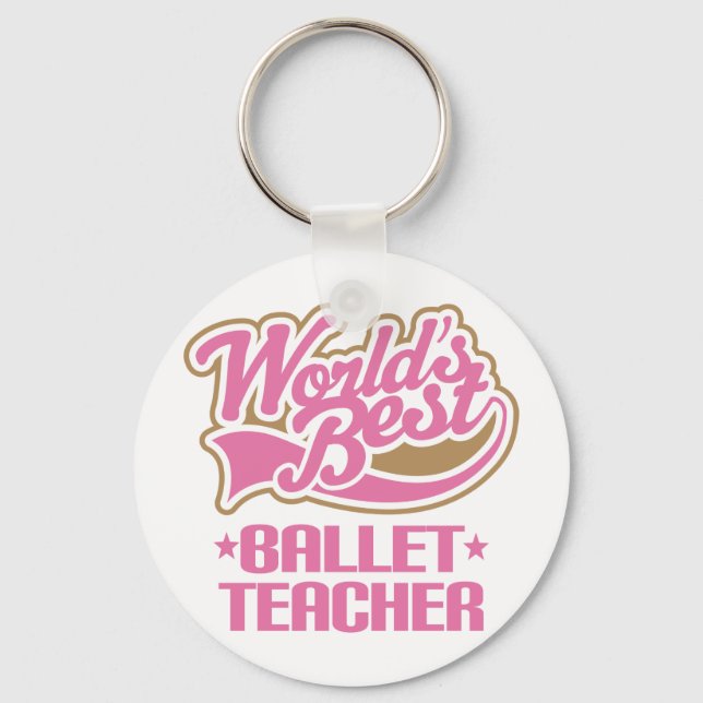 Porte-clés Professeur de ballet mignonne (Recto)