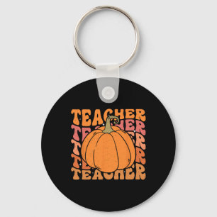 Porte-clés Professeur de citrouille Thanksgiving d'automne Re