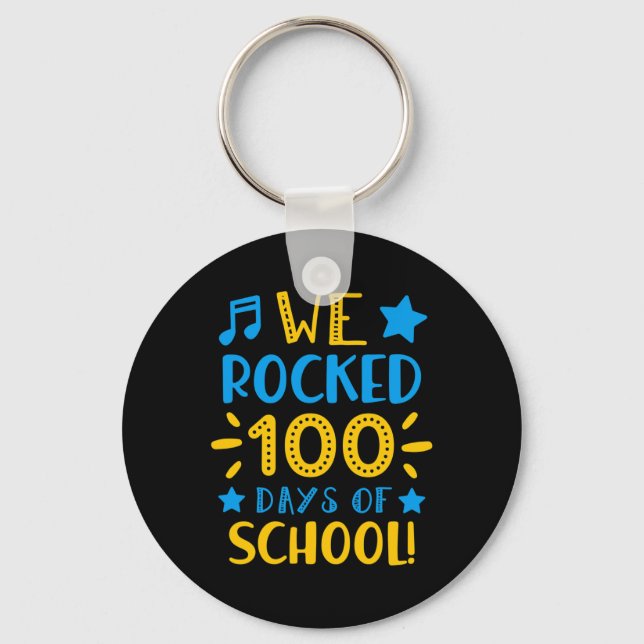 Porte-clés Professeur De Musique - Joyeux 100E Jour De L'Écol (Recto)